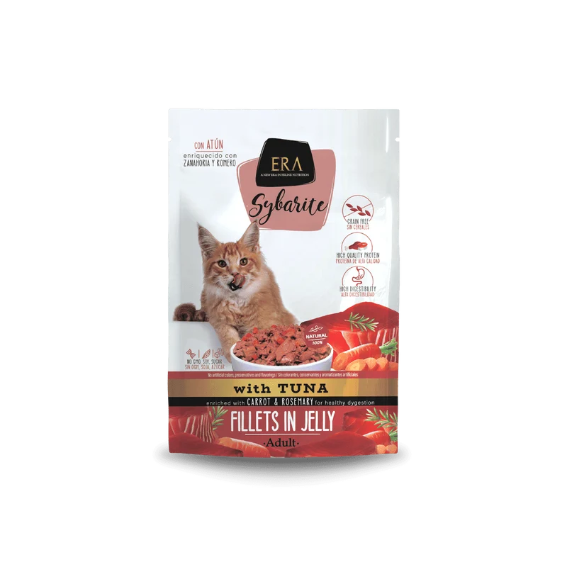 Alimento Húmedo ERA Sybarite Adult para Gatos de Atún con Zanahoria y Romero