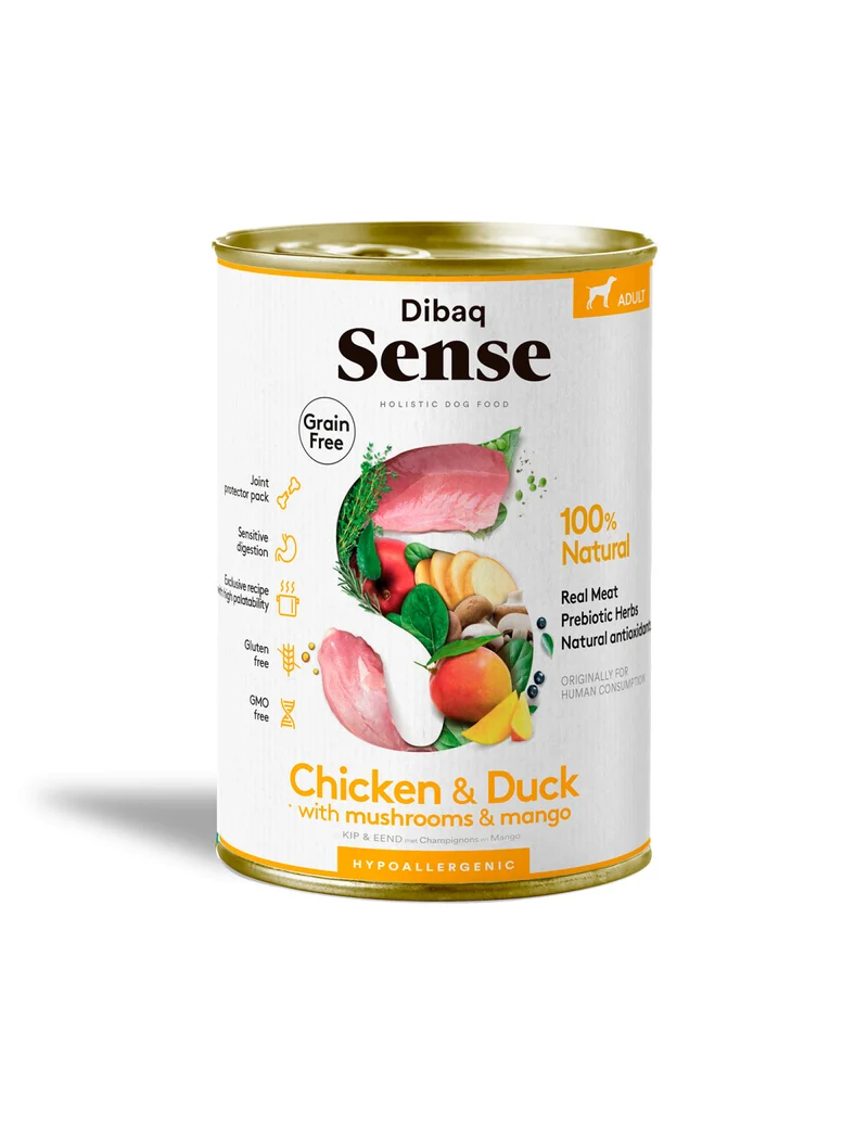 SENSE LATA PERRO ADULTO POLLO Y PATO 380GR