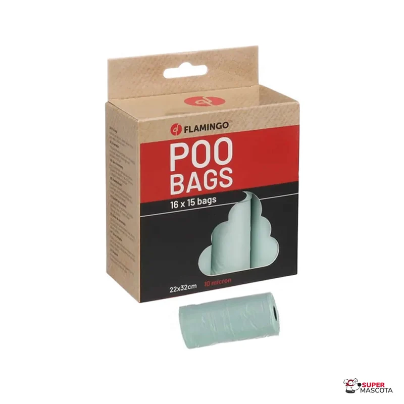 Bolsas recoge excrementos 16 rollos x 15 bolsas