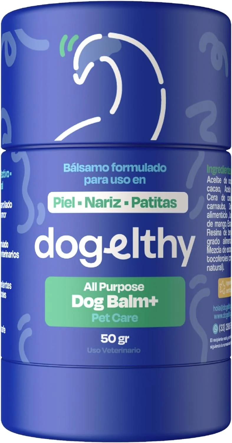 Dogelthy Balsamo para Perros para Mantiener la Piel, Patas y Nariz Libre de Resequedad