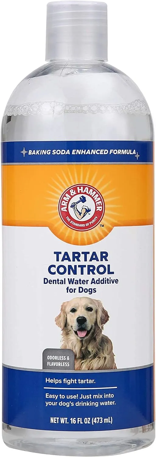 Arm & Hammer Enjuague dental para perro, elimina el mal aliento, combate el sarro y placa, 473ml