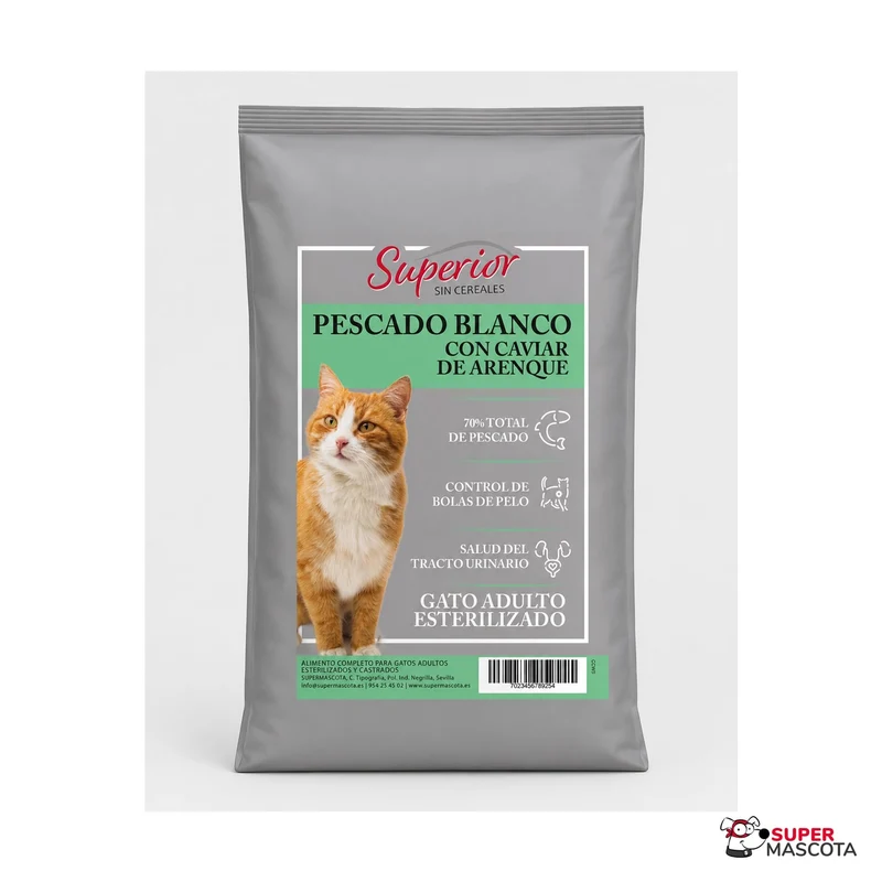 Superior sin cereales Esterilizado Pesado blanco con caviar de arenque