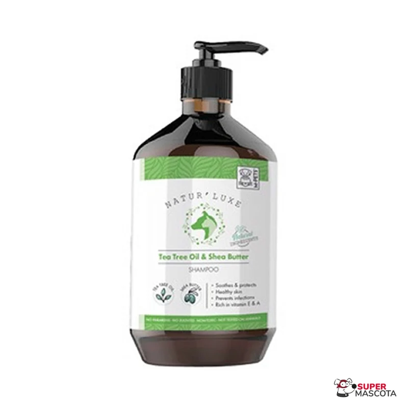NaturLuxe champú aceite árbol de té y manteca carité 500 ml