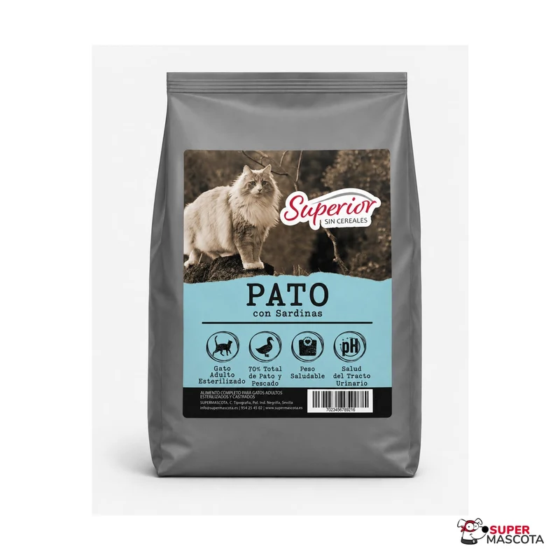 Superior Esterilizado Pato con Sardinas