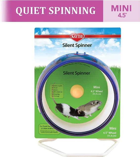 Rueda de Ejercicio Silent Spinner Para Animales Pequeños (Diferentes Colores)