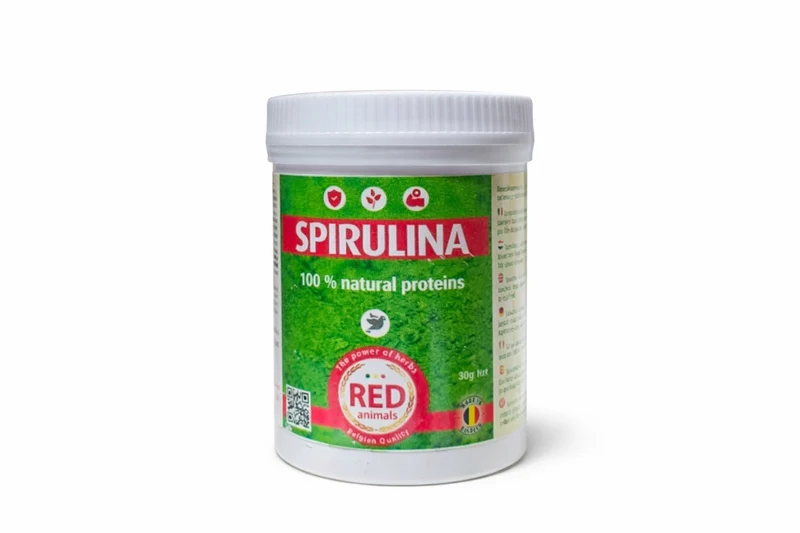 Espirulina (Fuente de proteína, Alga) 80 gramos - Animales rojos