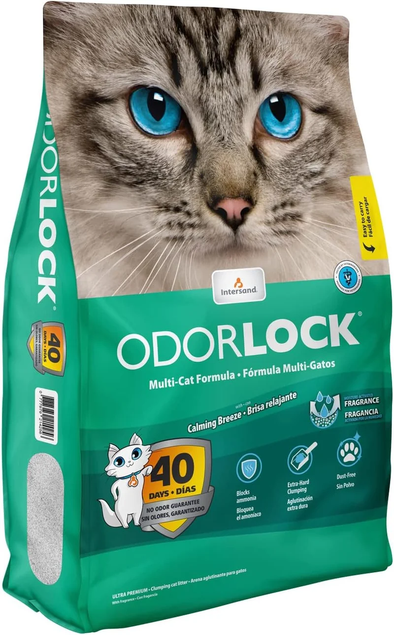 Intersand Arena aglutinante de arcilla Odour Lock aroma brisa calmante para gato