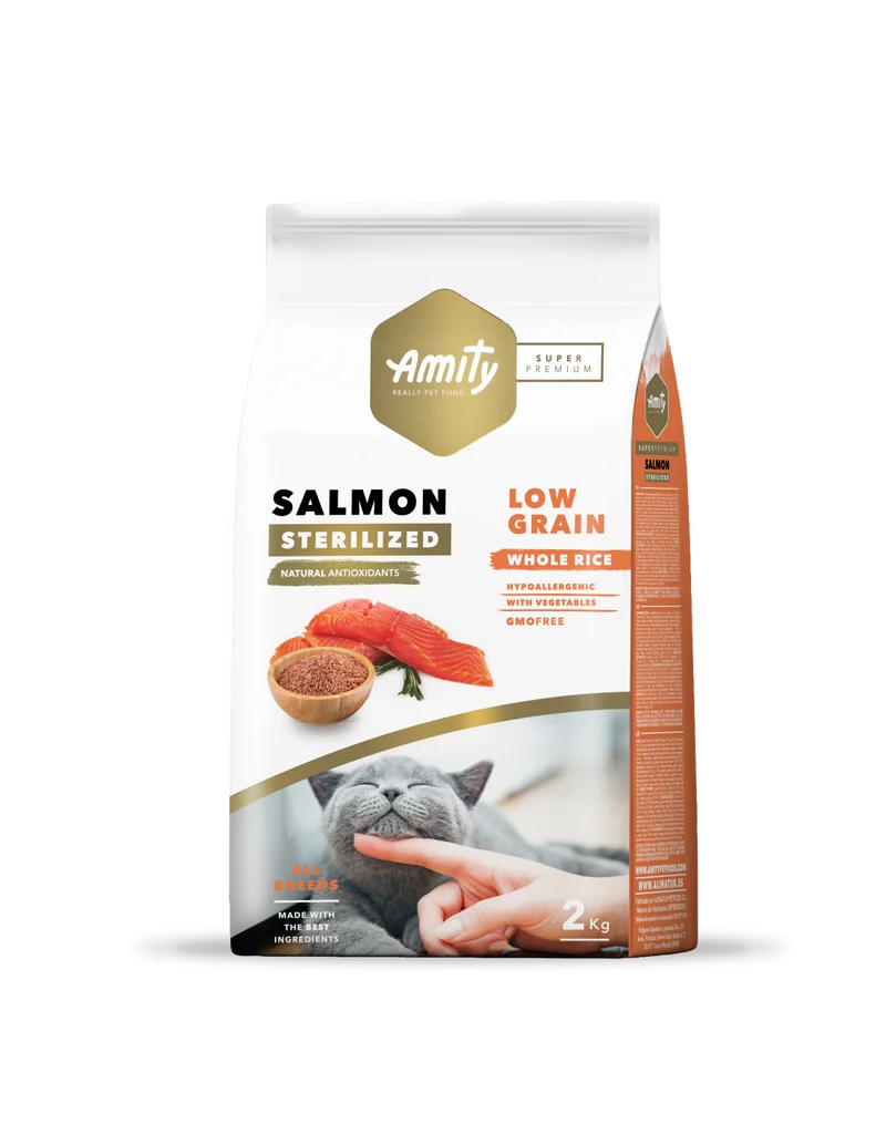 Amity Sp Low Grain Salmon Adult Cat Sterilized