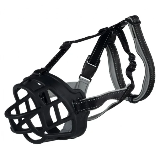 Trixie Bozal Flex, Silicona,L, Negro