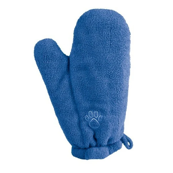 Guante-Toalla Microfibra, 28x18 cm, Azul