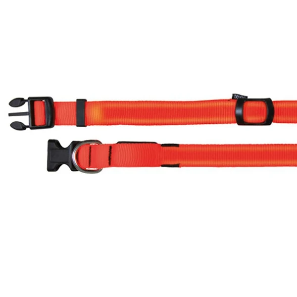 Collar Flash, S-M, 30-40cm/25mm, Naranja