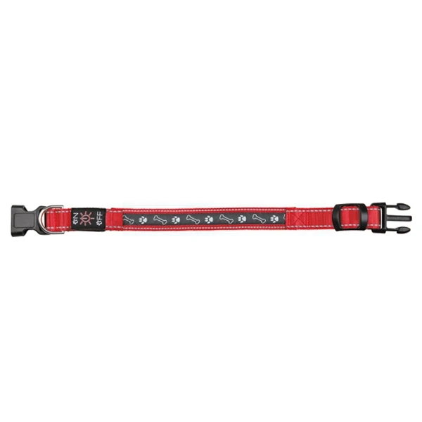 Collar Flash USB, S-M, 30-40cm/25mm, Rojo
