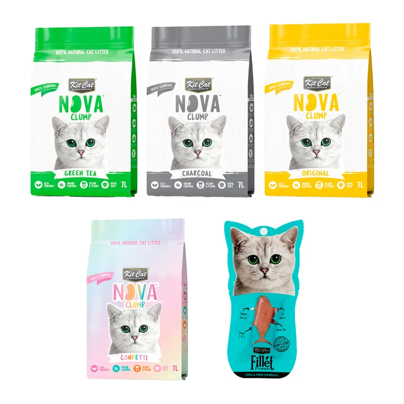 Kit Cat Discovery Box MINI Arenas Vegetales para gatos