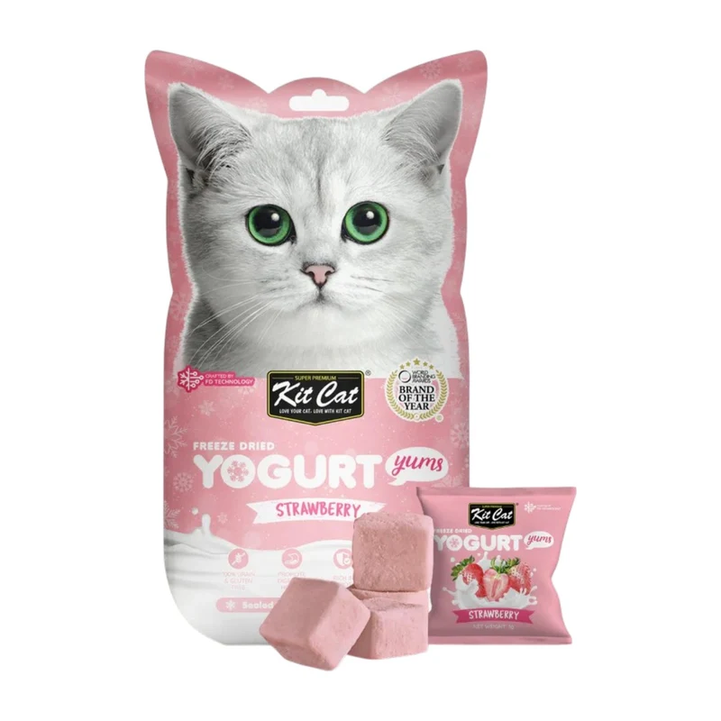 Kit Cat Yogurt Yums Liofilizado Fresa 10g (10 unidades)