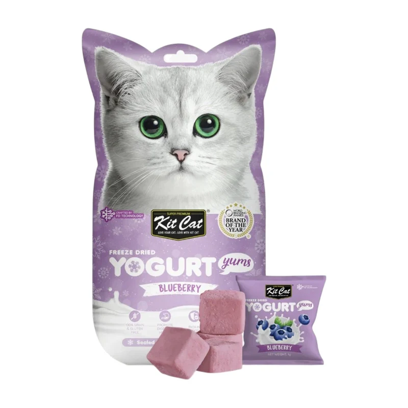 Kit Cat Yogurt Yums Liofilizado Arándano 10g (10 unidades)