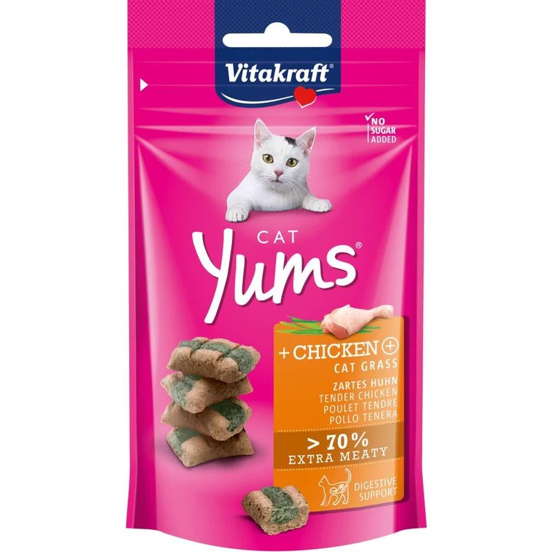 Vitakraft Cat Yums Pollo con hierba gatera 40 g