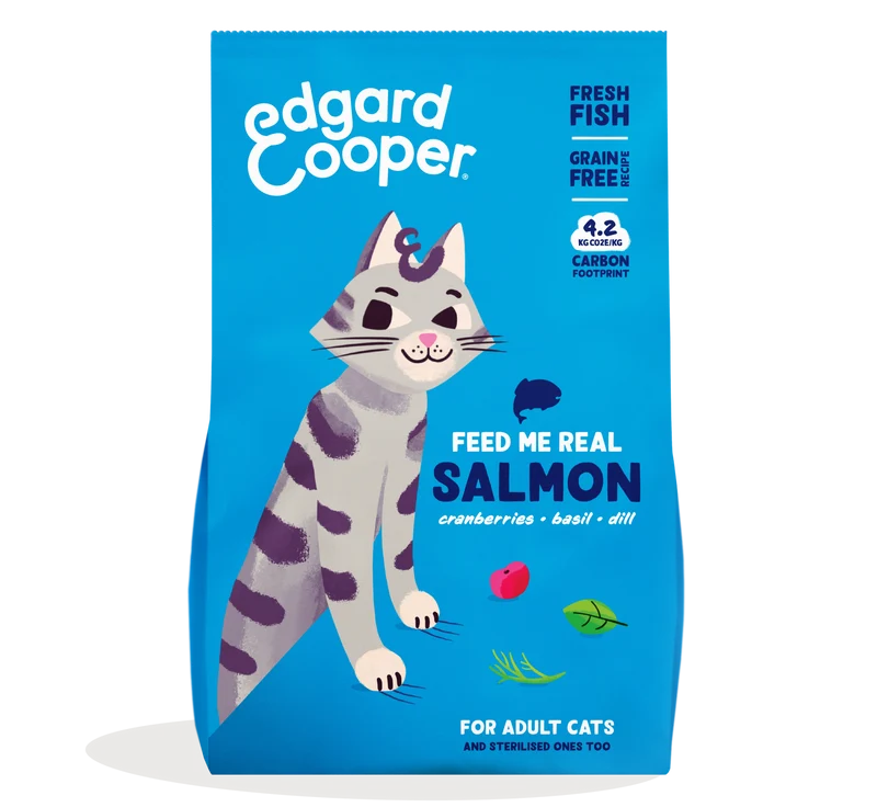 Pienso para gatos Salmón Fresco Edgard & Cooper 4 Kg