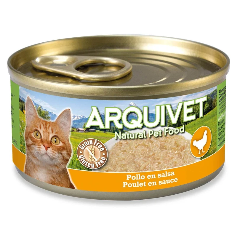 Pollo en salsa Arquivet 80 g Comida húmeda para gatos
