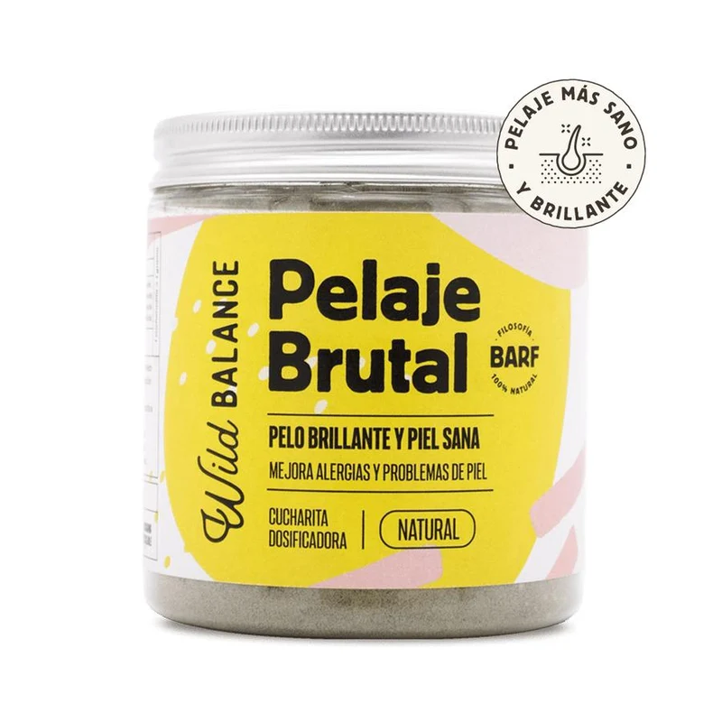 Pelaje Brutal Suplemento para mascotas Wild Balance 100 g