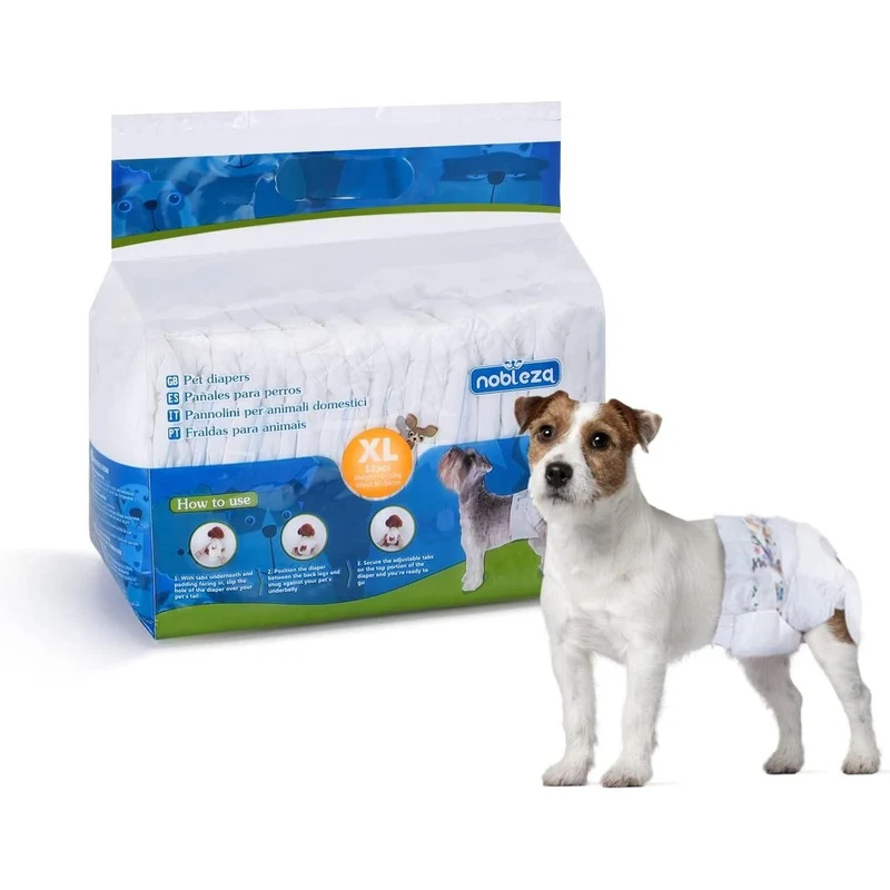 Pañales para perro Hembra XL Nobleza 12 ud