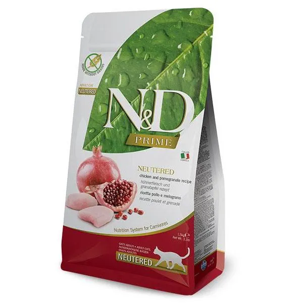 ND Prime Neutred pollo Pienso para gatos castrados Farmina 1,5 kg