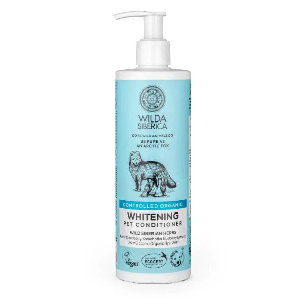 Acondicionador para pelo blanco de mascotas Natura Sibérica 400 ml