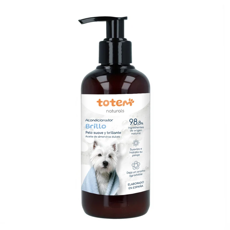 Acondicionador natural para perros suavidad y brillo Totem Naturals 250 ml