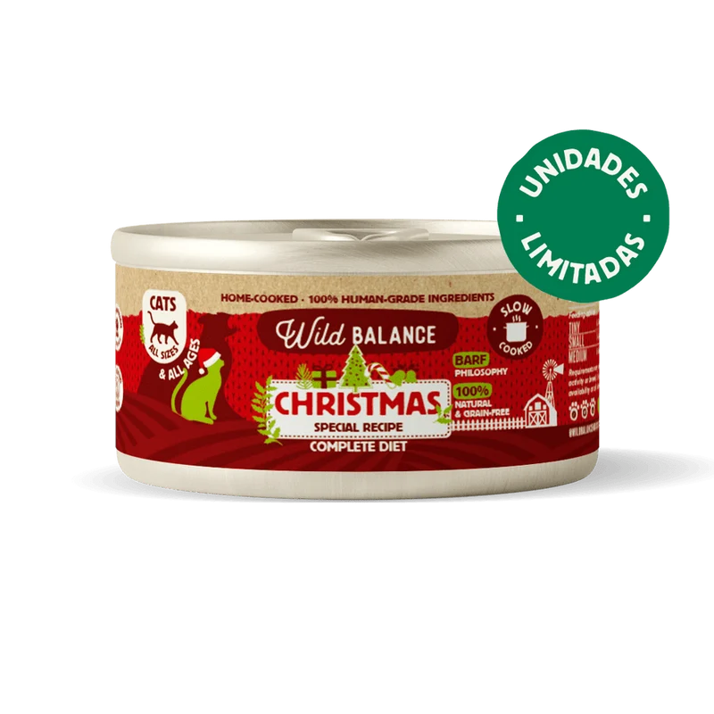 Lata Receta de Navidad BARF para gatos Wild Balance 120 g