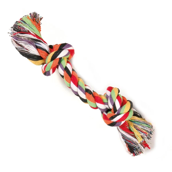 Nudo algodón 22 cm para perros - Mordedor de cuerda trenzada - Juguetes y accesorios caninos