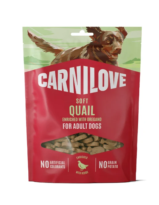 Carnilove Galletas Soft Codorniz y Oregano para perros 200GR