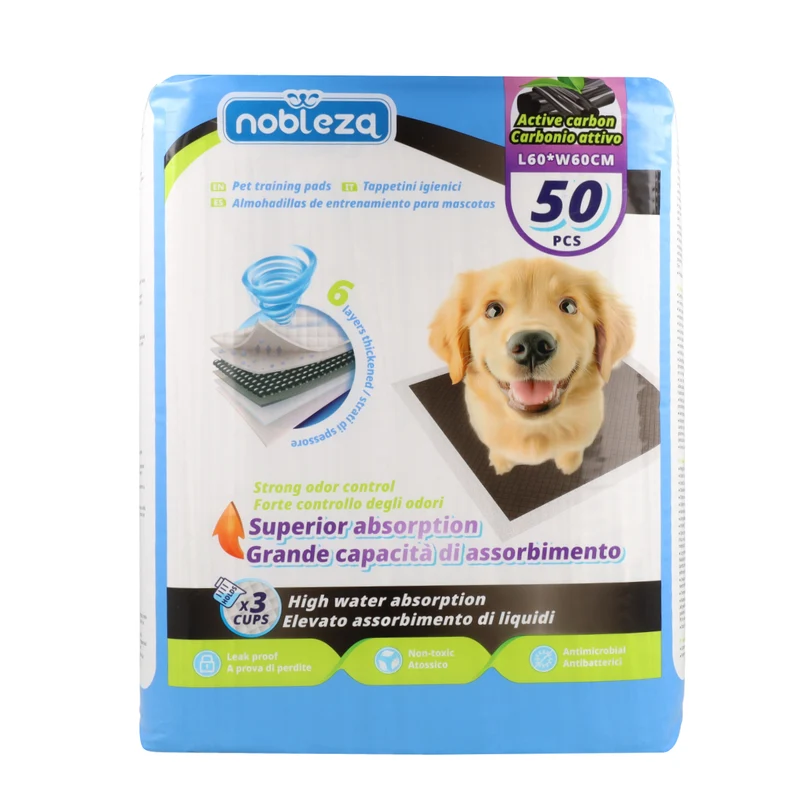 Almohadilla de carbono activado 60 x 60 cm Nobleza 50 ud