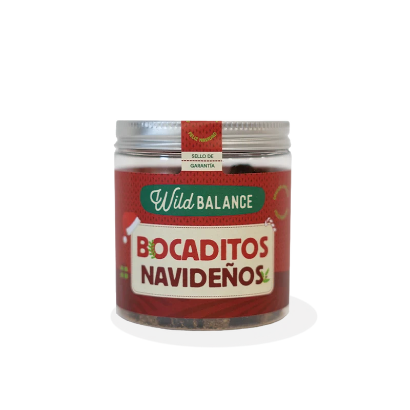 Bocaditos Navideños Wild Balance Snack para perros y gatos