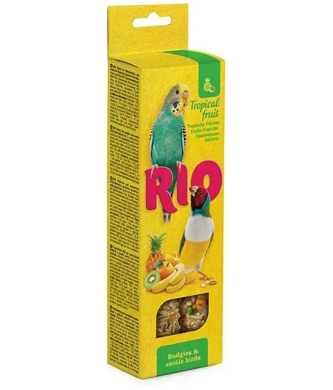 RIO Barritas Para Periquitos Y Pájaros Exóticos Con Fruta Tropical
