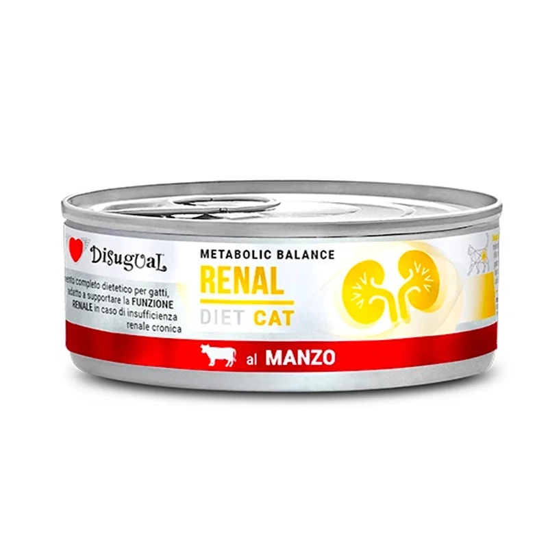 Disugual Diet Lata Renal de Ternera para Gatos