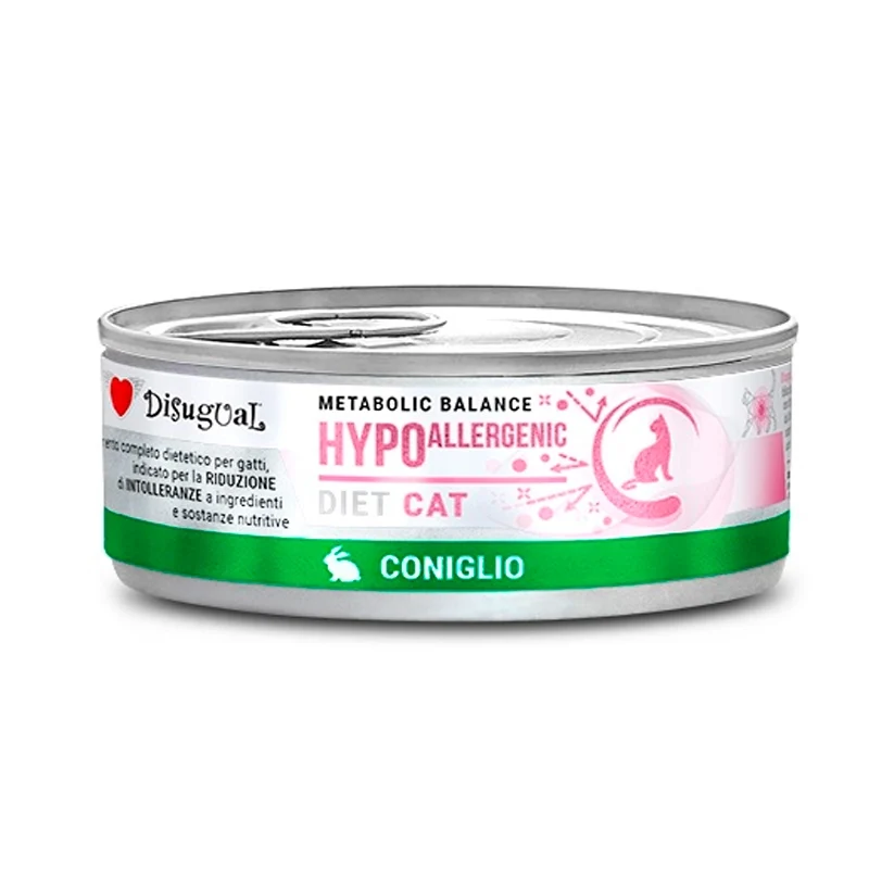 Disugual Diet Lata Hypoallergenic de Conejo para Gatos