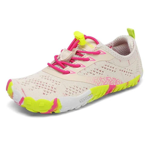 Deportiva Smart Beige fucsia- Saguaro