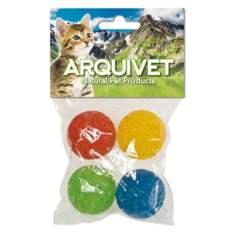 Pelotas de goma espuma redondas para gatos - Varios colores - Juguetes y accesorios para felinos