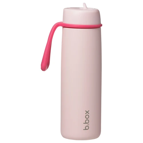 Botella térmica con boquilla plegable y asa 690ml Pink Paradise- B.box
