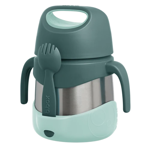 Termo con cuchara/tenedor 335ml Emerald Forest- B.box