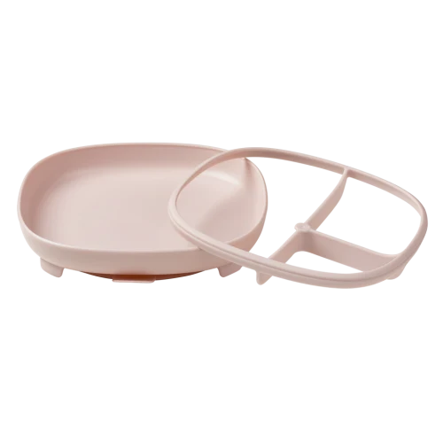Plato 2 en 1 con ventosa y compatimentos extraíbles Blush- B.box