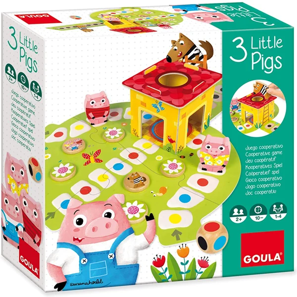 Juego de mesa Tres cerditos- Goula