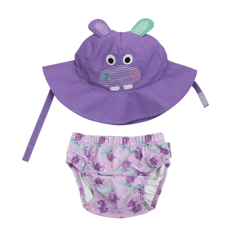 Set bañador y gorro Hipopótamo- Zoocchini