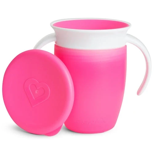 Taza antigoteo 360 rosa- Munchkin