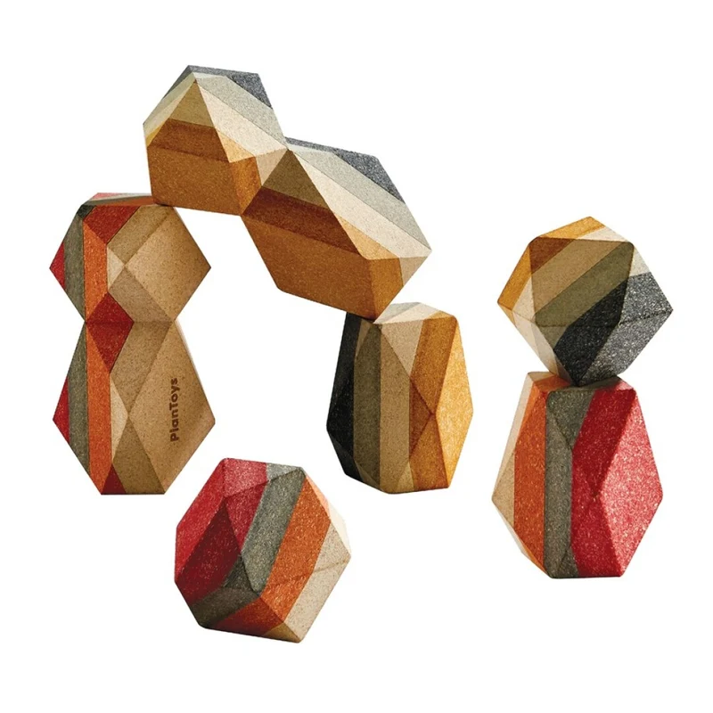 Geo roca apilables- Plan Toys