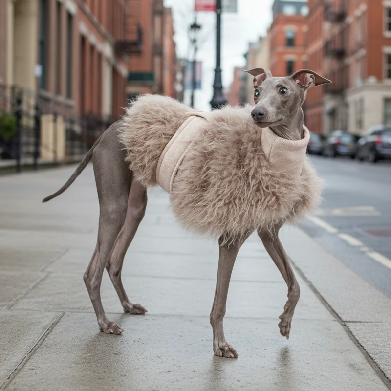 Veste Fausse Fourrure Pour Lévrier Whippet - Les Bonnes Affaires