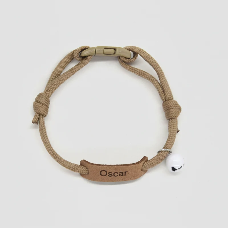 Collier Personnalisable Léger En Corde Pour Chat
