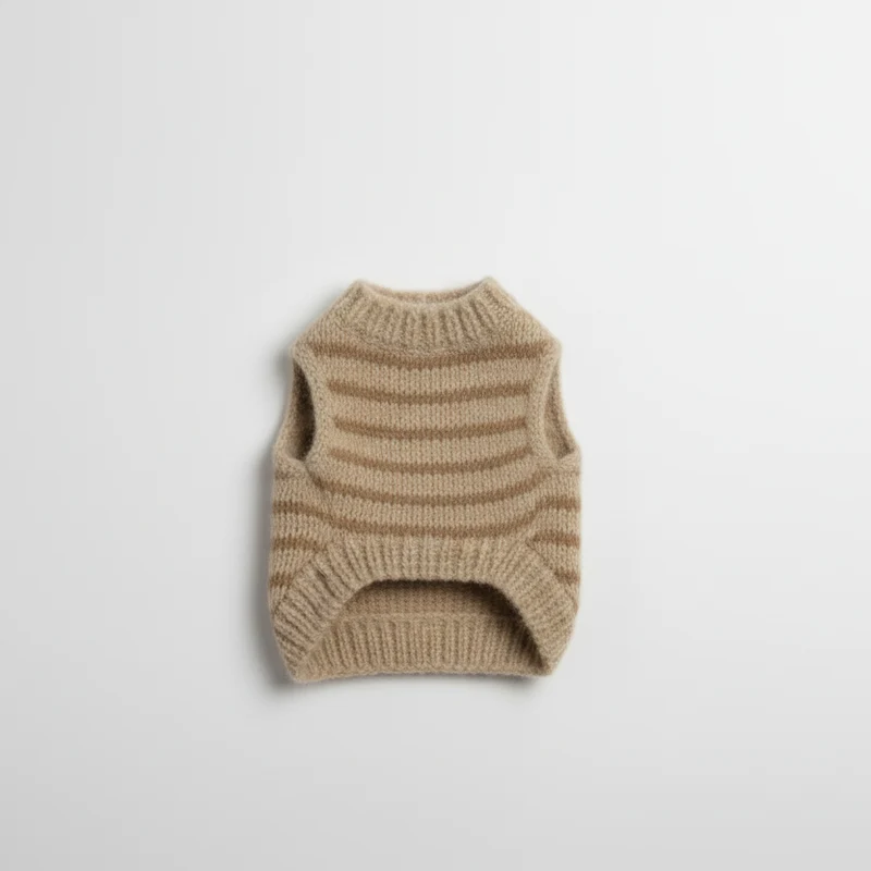 Pull Rayé A Col Haut Pour Petit Chien