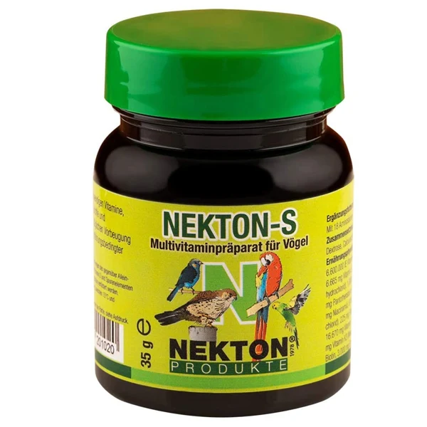 Nekton S Multivitamínico para Aves | Vitaminas, Aminoácidos y Minerales para Canarios, Loros y Exóticos