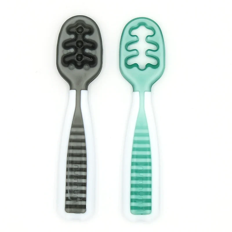 Pack 2 pre cucharas Num Num Verde Gris