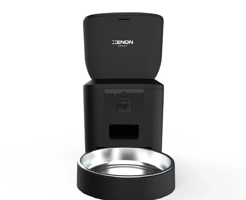 Distributore Automatico di Cibo per Cani e Gatti Xenon Smart 4L con Wi-Fi, Telecamera HD e App